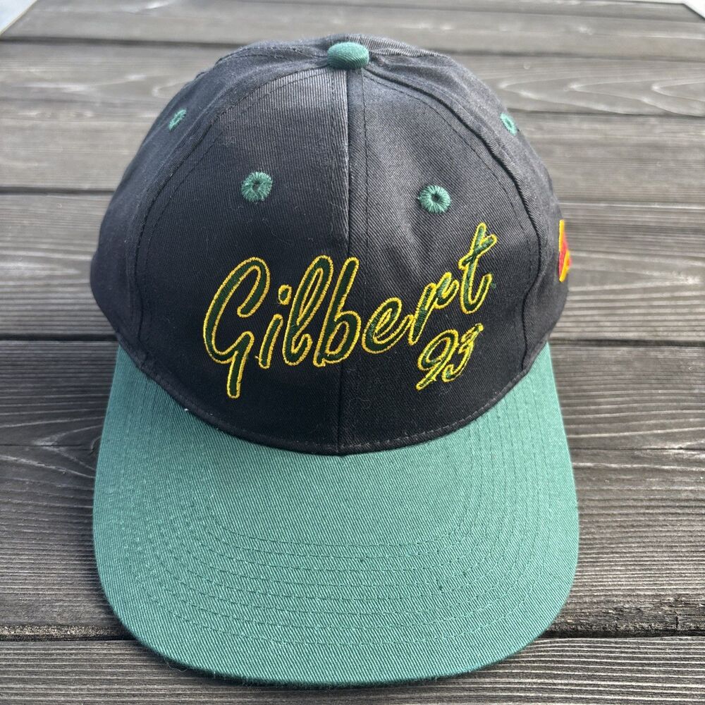 Vtg 90s  Gilbert Brown  #93 Green Bay Packers SnapBack Cap Hat Black Burger King